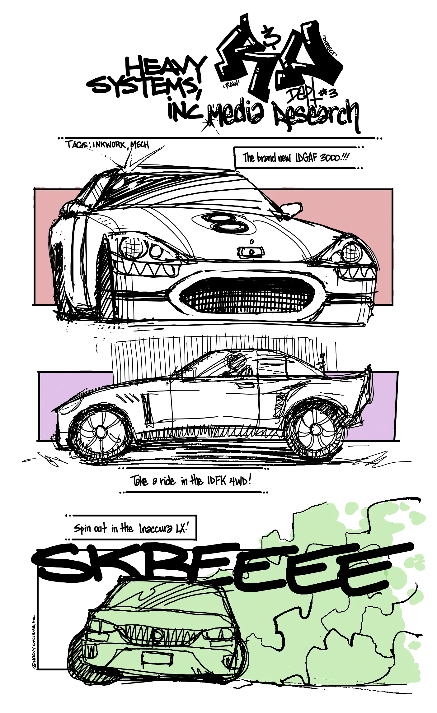 New 2027 Sports Cars!!!, first handwritten sheet