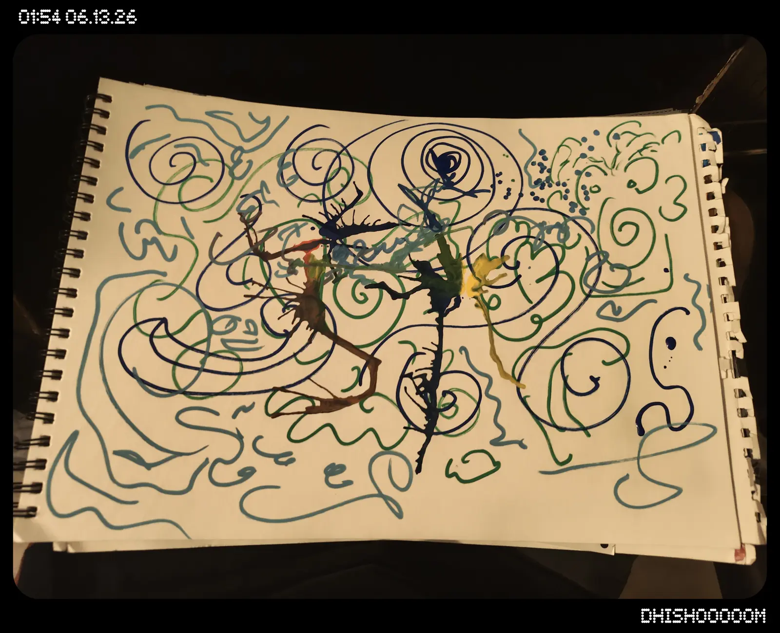 Colors of the unknown , first handwritten sheet