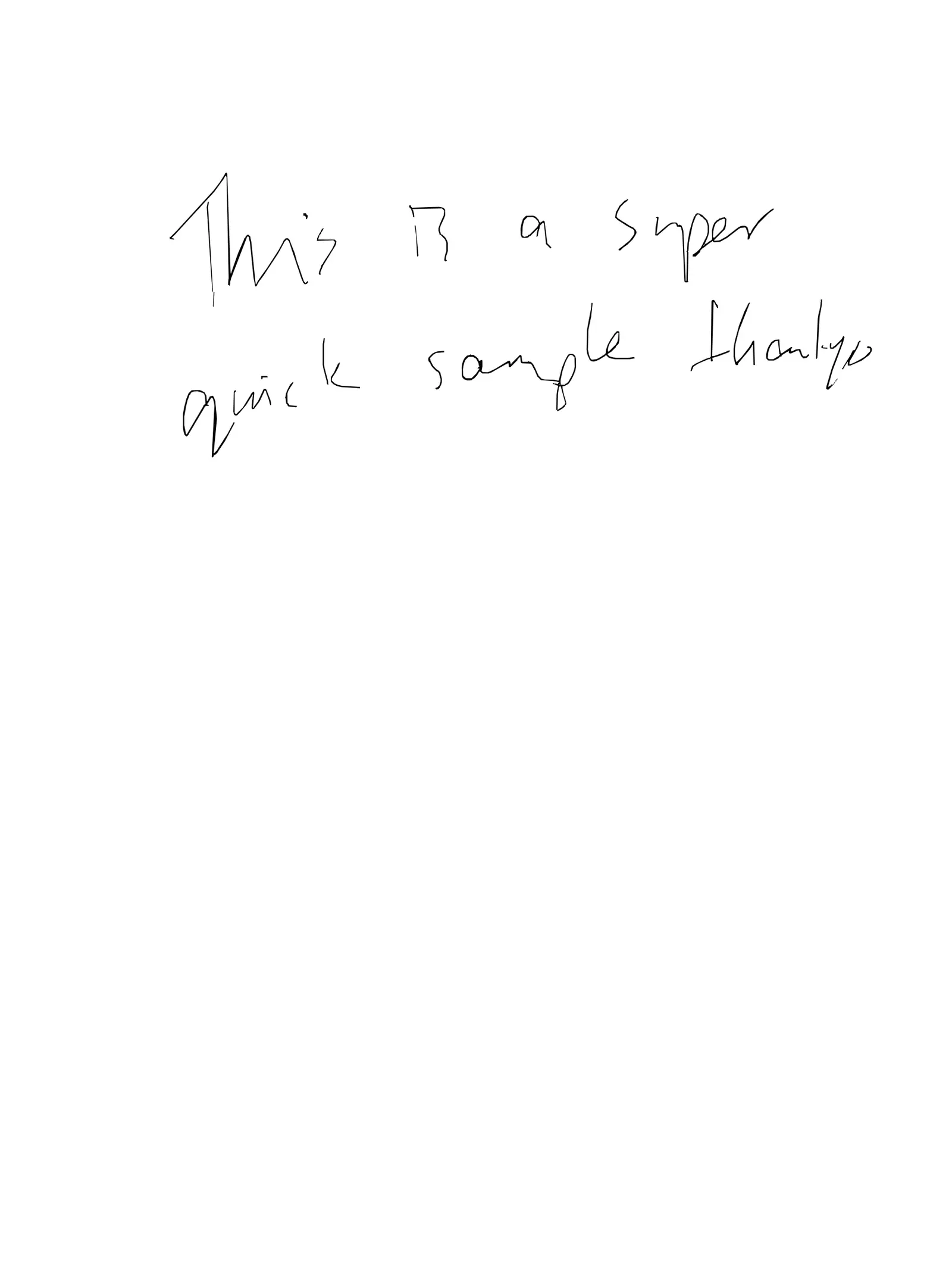 Document from my reMarkable: Quick sheets, first handwritten sheet